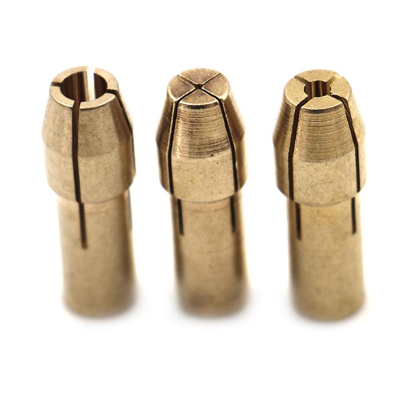 10Pcs Brass Drill Chuck Collet Bits 0.5-3.2Mm 4.8Mm Shank For Rotary Tool