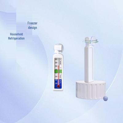 Built-in Refrigerator & Freezer Thermometer Hygrometer for Household and Storage Use