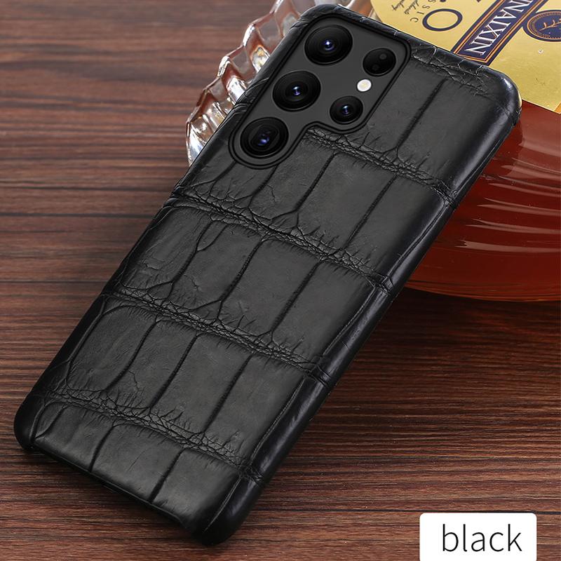 

100% натуральный чехол из крокодиловой кожи для Samsung Galaxy S25 S24 S23 S22 Ultra A55 5G For Samsung S25