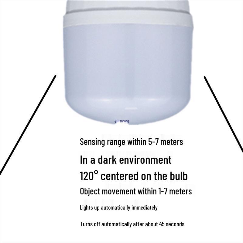 Smart High-Brightness Radar Sensing Light Bulb for Hallway, Stairwell, and Garage