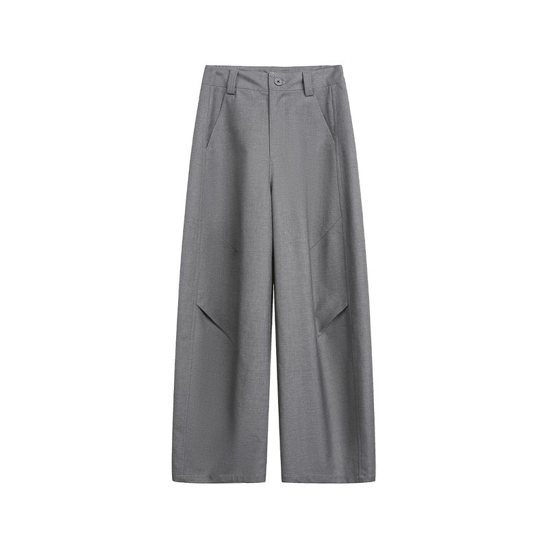 

Men s American Retro Drape Casual Pants Unisex 2025 Autumn New Loose Straight-Leg Dress Pants High Street Trousers Dark gray 2XL