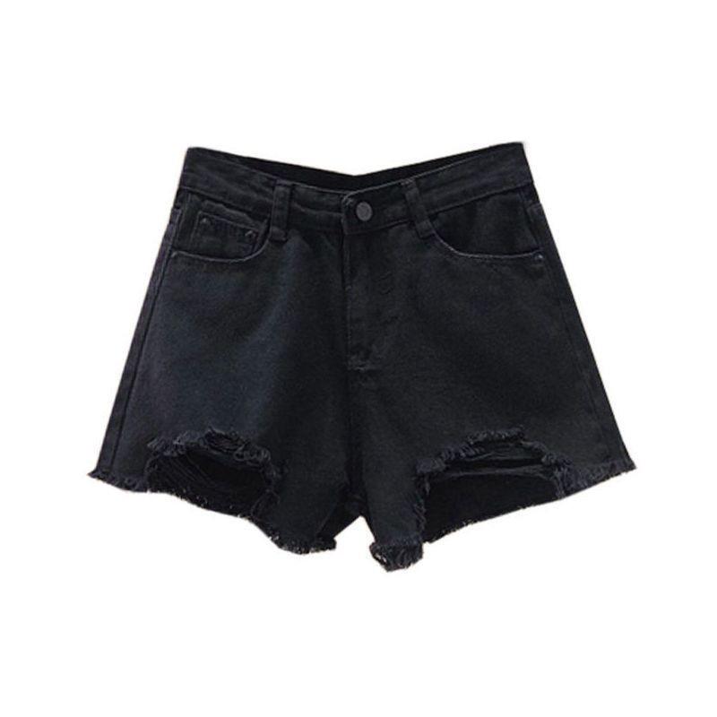 Women's Light Denim Wide-Leg Shorts - European & American Style