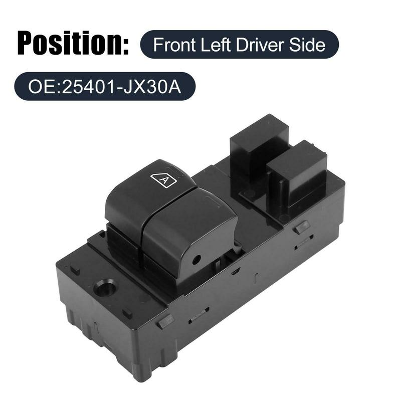 Premium Car Accessories 25401-JX30A 25401JX30A For Nissan NV200 HR16DE 1.6L L4 Front Left 2009-2015 Power Window Lifter Switch