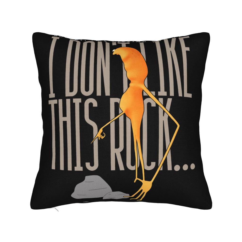 Marcus The Worm I Don't Like This Rock Pillow Cover  Novelty Pillow Case For Sofa Bedroom Home Decor Soft Cushion Cover Gift