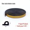 D-Type Self-Adhesive EPDM Rubber Door & Window Insulating Seal: Windproof, Soundproof, Heat Insulation & Anti-Collision Strip.