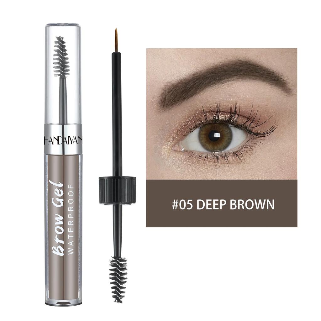 HANDAIYAN Gel de Tatuaje para Cejas Semi-permanente Impermeable Duradero Tinte para Cejas Marrón Negro Crema para Teñir Cejas Maquillaje para Mujeres