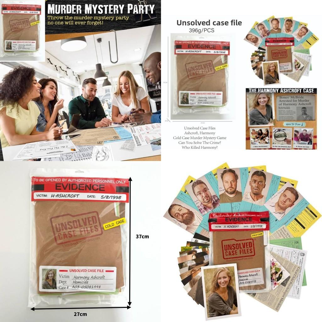 Case Files Unsolved Harmony Ashcroft Board Game Suitable For Daily Party Play