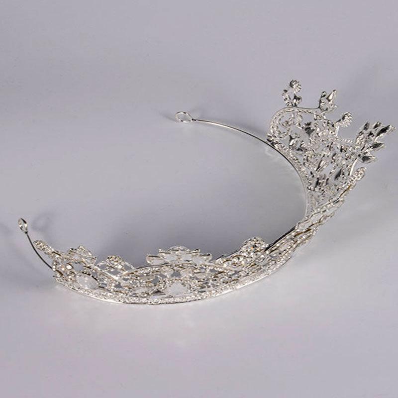 Zircon Bride Crown Princess Wedding Banquet Baroque Diamond Show Crown Headband