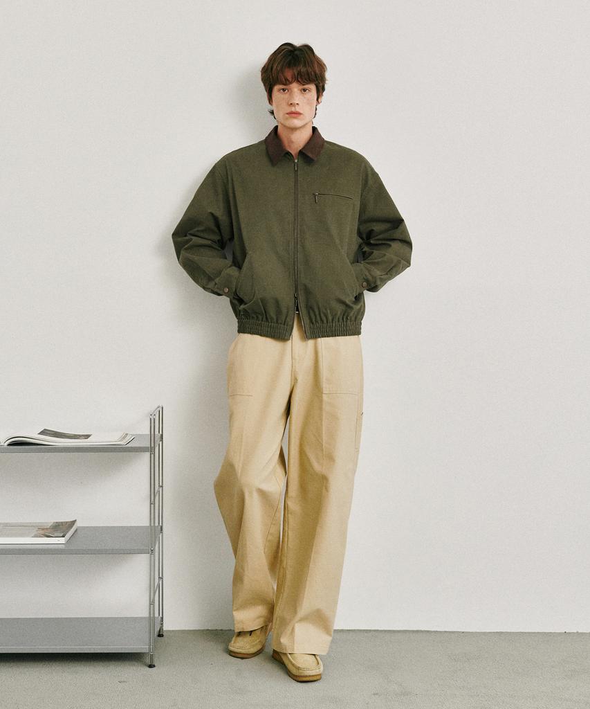 GLW Carpenter Fatigue Cotton Pants Beige