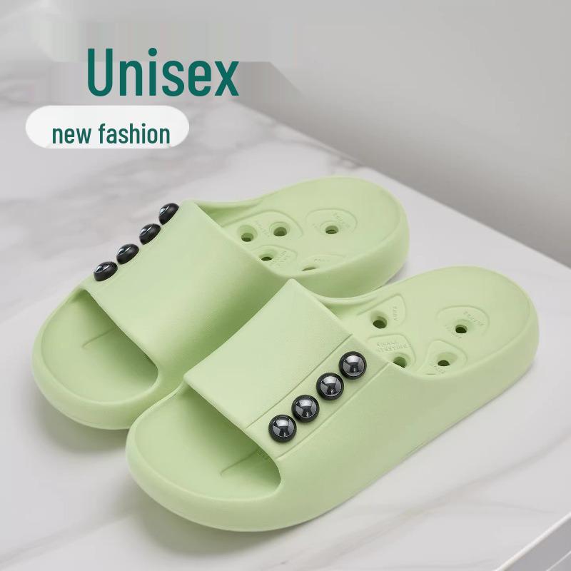 Men's Massage Acupressure Slippers - Non-Slip Sandals for Home Foot Therapy, Summer PVC Design