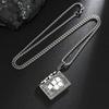 2026 Flip-Page Retro Book Pendant Necklace - Unisex Hip Hop Stainless Steel