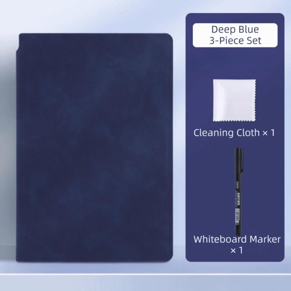 Erasable Reusable Notebook PVC Memo Notepad Portable Design Whiteboard Set Home Use
