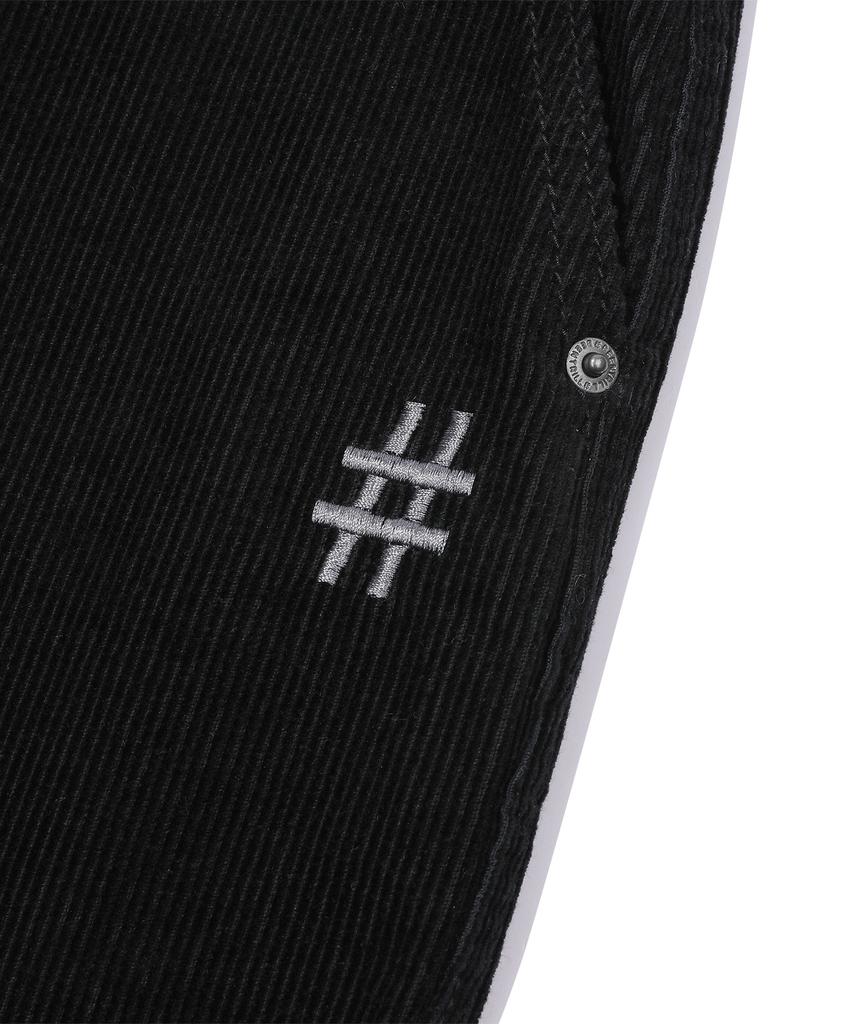 BEENTRILL Basic Corduroy Pants (Black)