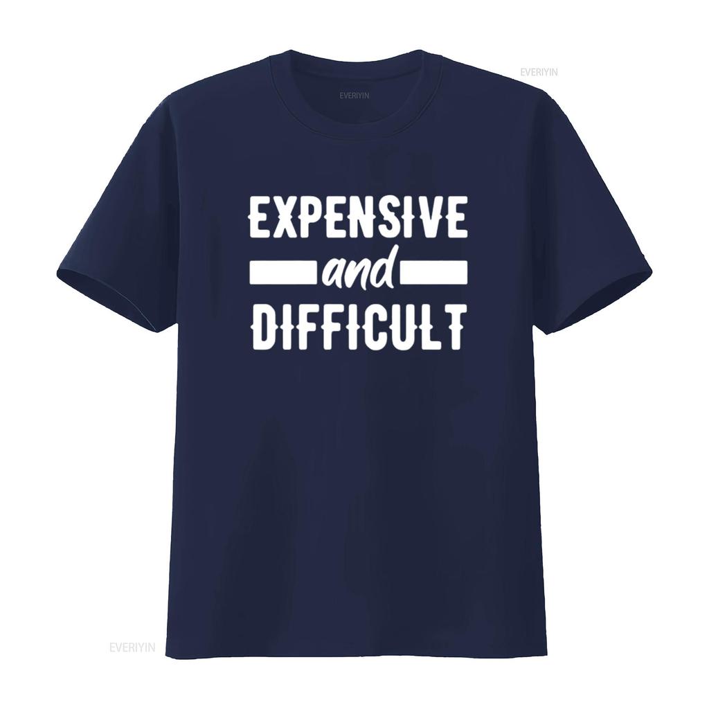 Expensive and DifficulT T Shirt for Women Novelty Cute  Top vintage Washed graphic Top For Everyday Wear Soft Stretched
