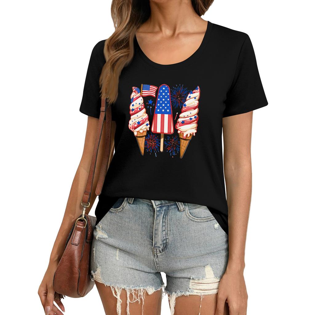 T Shirts Short Sleeve Tees For Women Fashion Tops Lightweight Soft Casual Summer Outfits Clothes