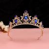 Nuovi accessori per capelli con corona da sposa multicolore, corona di compleanno, accessori in cristallo, copricapo in stile matrimonio