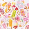 46Pcs Yummy Ice Cream Paper Sticker Decorative Sticker Diy Diary Scrapbooking Label Sticker Children's Stickers
