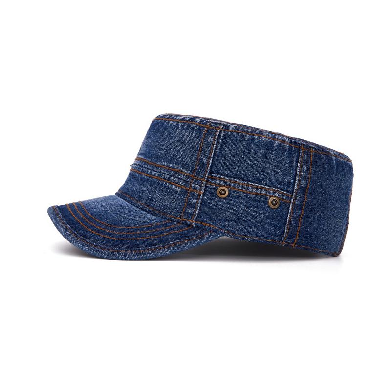 Denim Flat Cap Unisex Spring Summer Cap Sunscreen Sun Hat