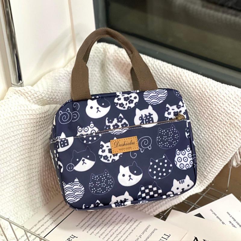 New waterproof, oil-proof and thermal insulation portable lunch box bag, commuter lunch bag, bento bag, mommy bag, student bowl bag.