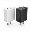 Dual Port USB Phone Charger 5V2A, US & EU Standard, FCC & 3C Certified