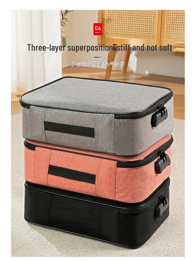 Large Capacity Passport & Document Storage Box - Family Organizer with ID, Certificate, and Card Holder