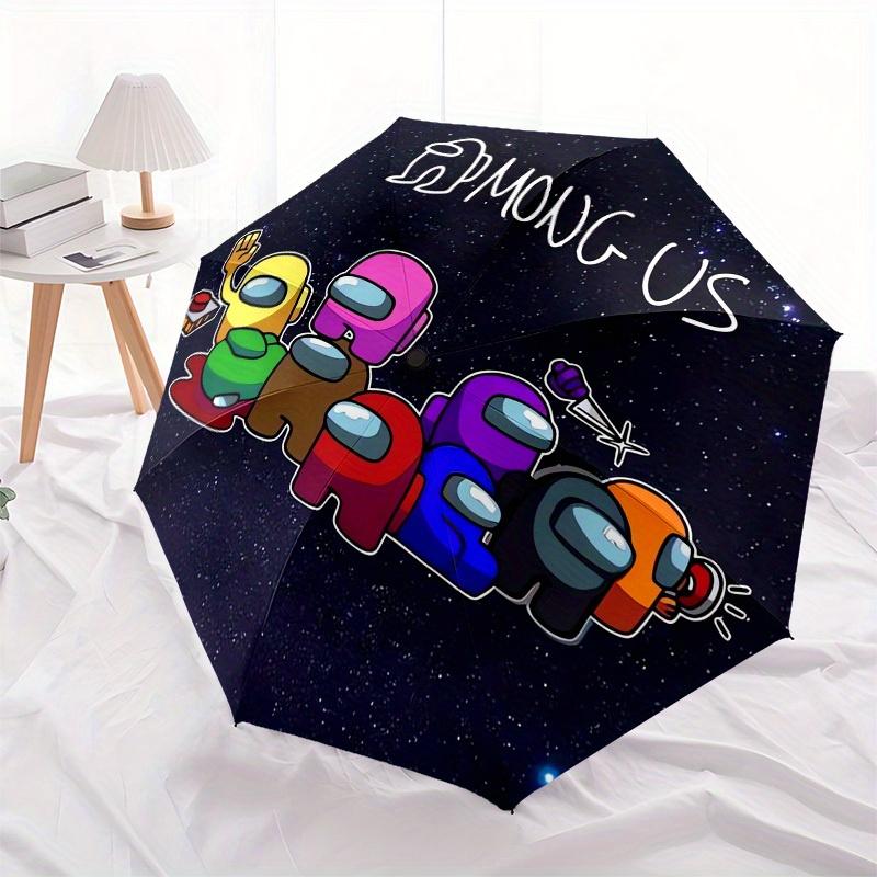 1pc Among Us Space Themed High-quality Umbrella,Automatic Opening and Closing Umbrella,Multi-functional Umbrella G0811348