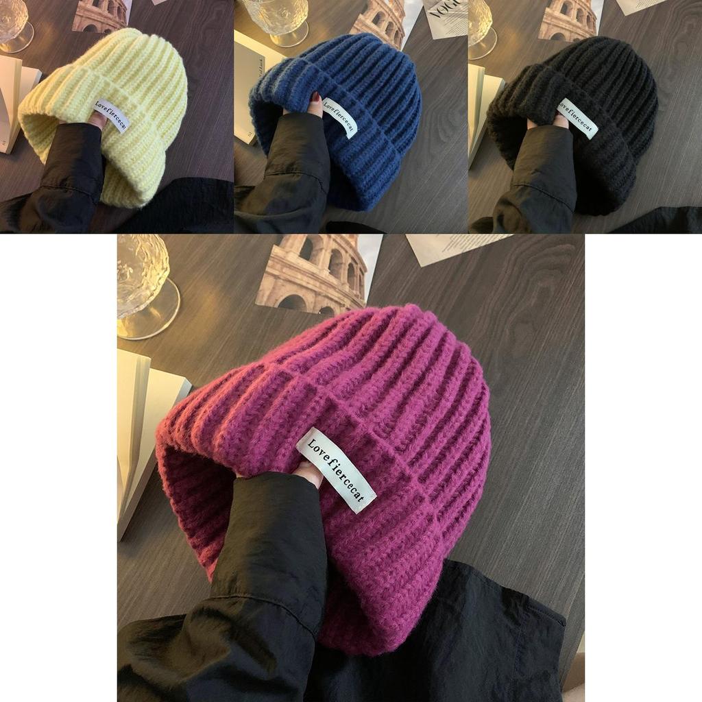 Cozy And Stylish Japanese Knit Slouchy Beanie Hat For Autumn And Winter Wear