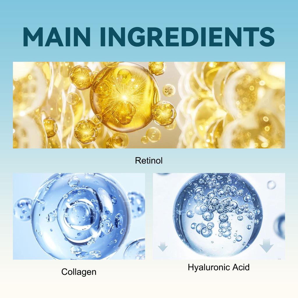 Facial Moisturizing Collagen Retinol Scrub Bottle Retinol Facial Moisturizer 50g Moisturize and Brighten Skin Tone Revitalize and Nourish Hydrate