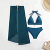 Sexy Bikinis Badeanzüge Damen Bademode Push Up Weiblich Strand Schwimmbekleidung Badeanzüge Dreiteiliges Bikini-Set