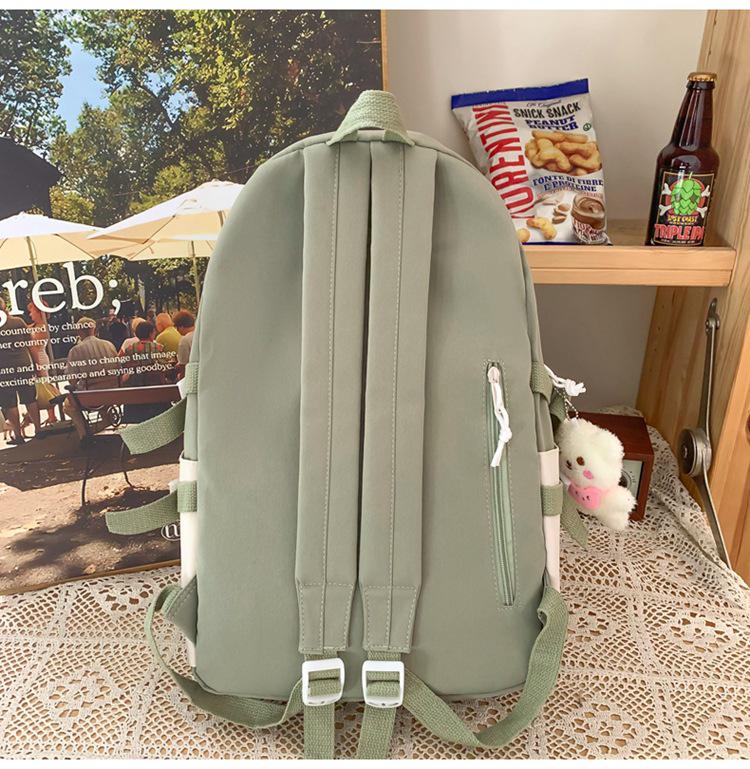 Cute Double Shoulder Backpack for Girls: Ideal for Elementary, Middle, and High School Students