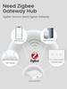 Zigbee Smart Curtain Switch with Alexa Voice Control, Touchscreen, Aluminum Frame & App Timing