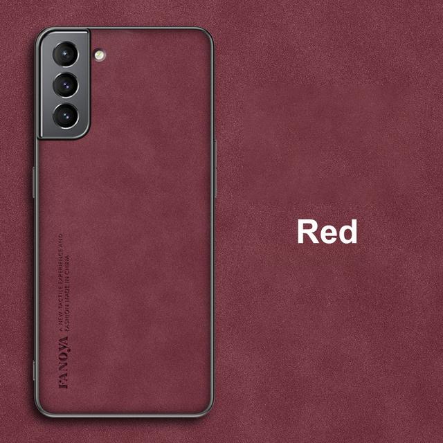 Sheep Leather For Samsung Galaxy S24 S23 S20 S21 FE S10 S22 Note 20 Ultra 10 Plus S10E Cover Coque Case