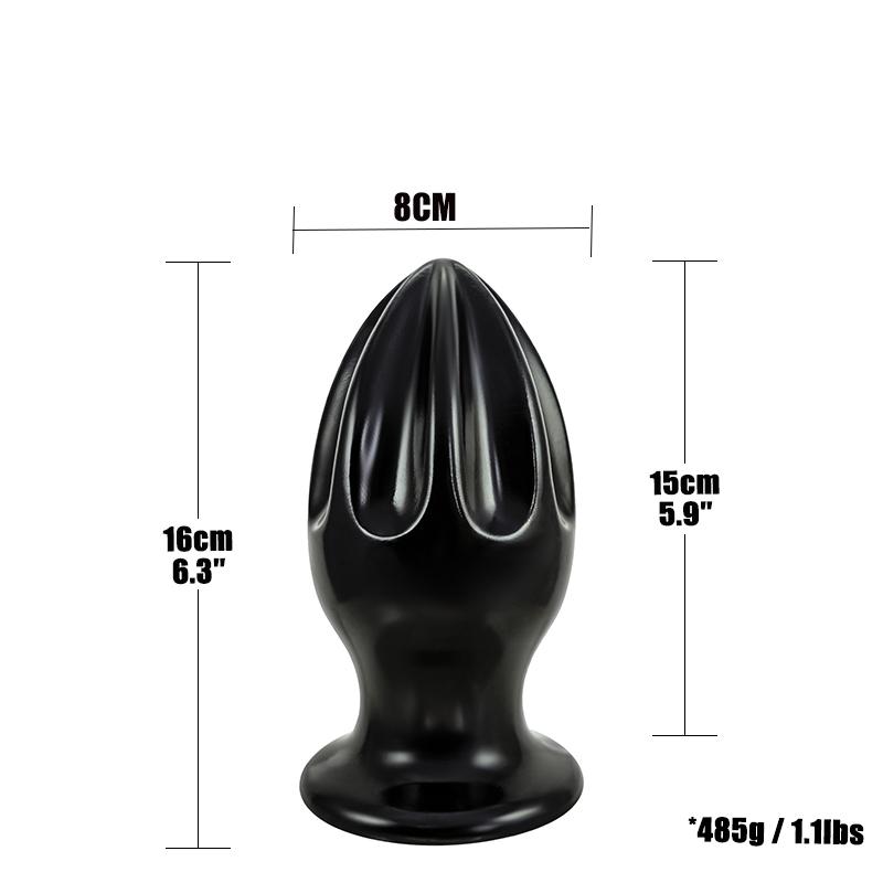 Multi-Size Eiform Analer Butt Plug Riesige Analperlen Analstimulation Expansions-Trainer Anal Sexspielzeug für Erwachsene Frau Mann