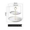 Nordic Light Luxury Ceramic Tiered Serving Platter