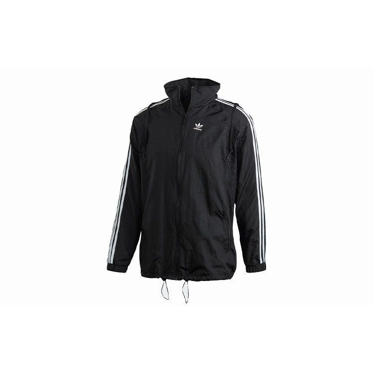 Adidas Originals Large Logo Print Jacket Women Jackets Black FU1756