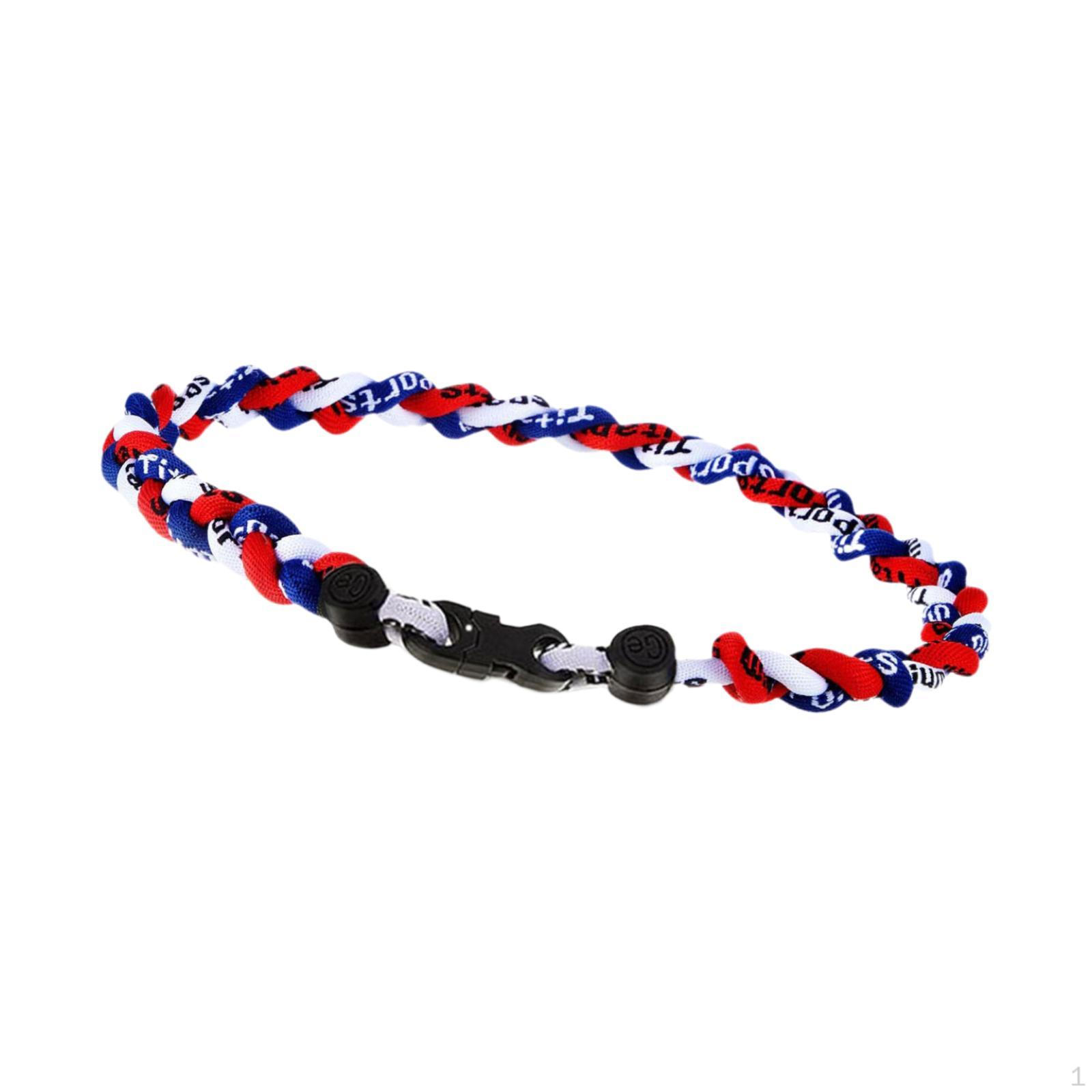 

Бейсбольное ожерелье веревка спортсмен декоративные софтбольные украшения подарок для мужчин женщин Red Blue White