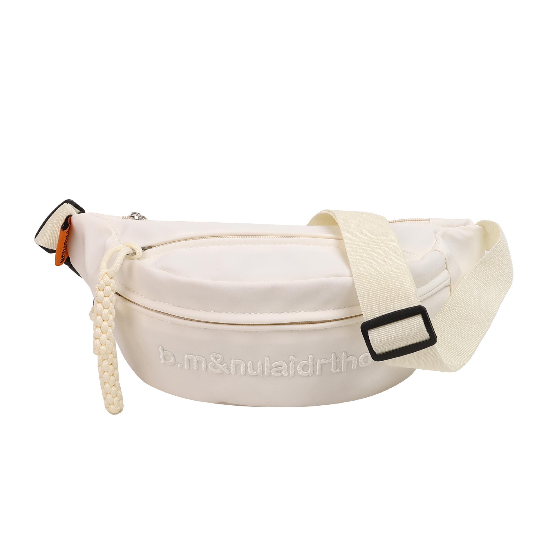 

Large capacity Shoulder Bags Simple Versatile Waist Packs Fashion Underarm Bag білий