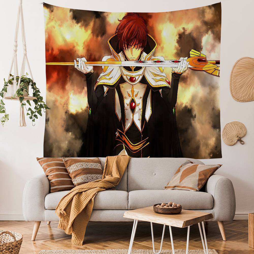 

Anime Code Geass Colorful Tapestry Wall Hanging Bohemian Wall Tapestries Mandala Wall Art Decor 74x94cm(29x37in)