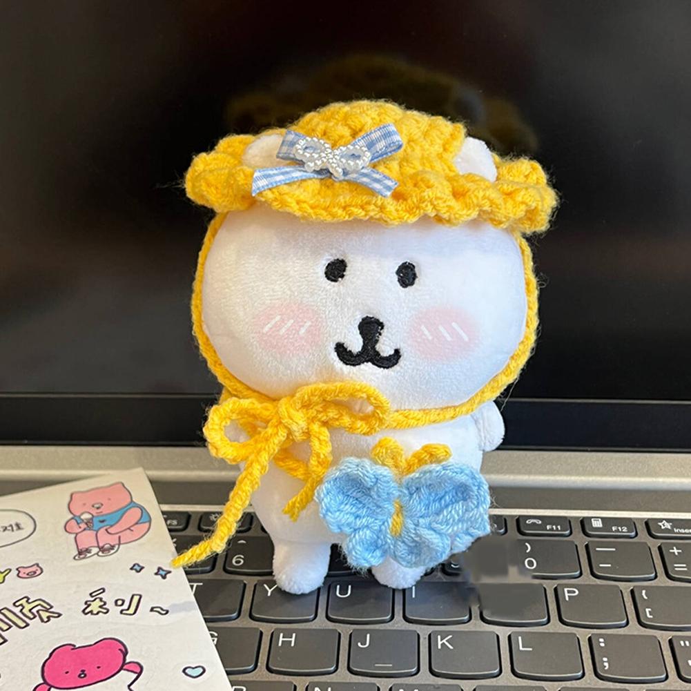 For 13cm Joke Bear Doll Clothes Fashion Clothes Hat Doll Clothes Color Match Triangular Scarf Dolls Accessories Cute Decoration Little Clothes