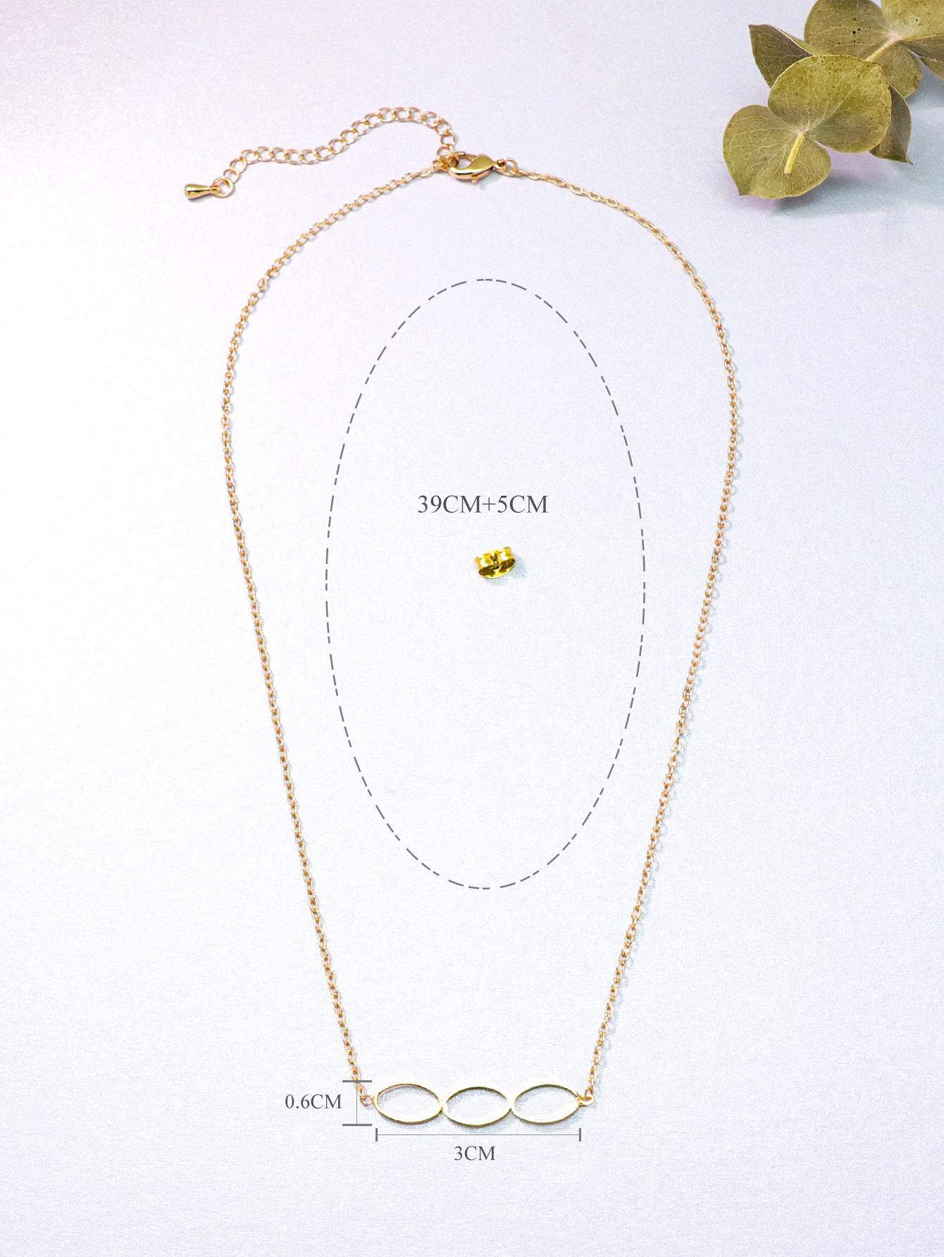 

Модное овальное круглое ожерелье женский темперамент универсальный кулон нишевый дизайн осенние и зимние украшения