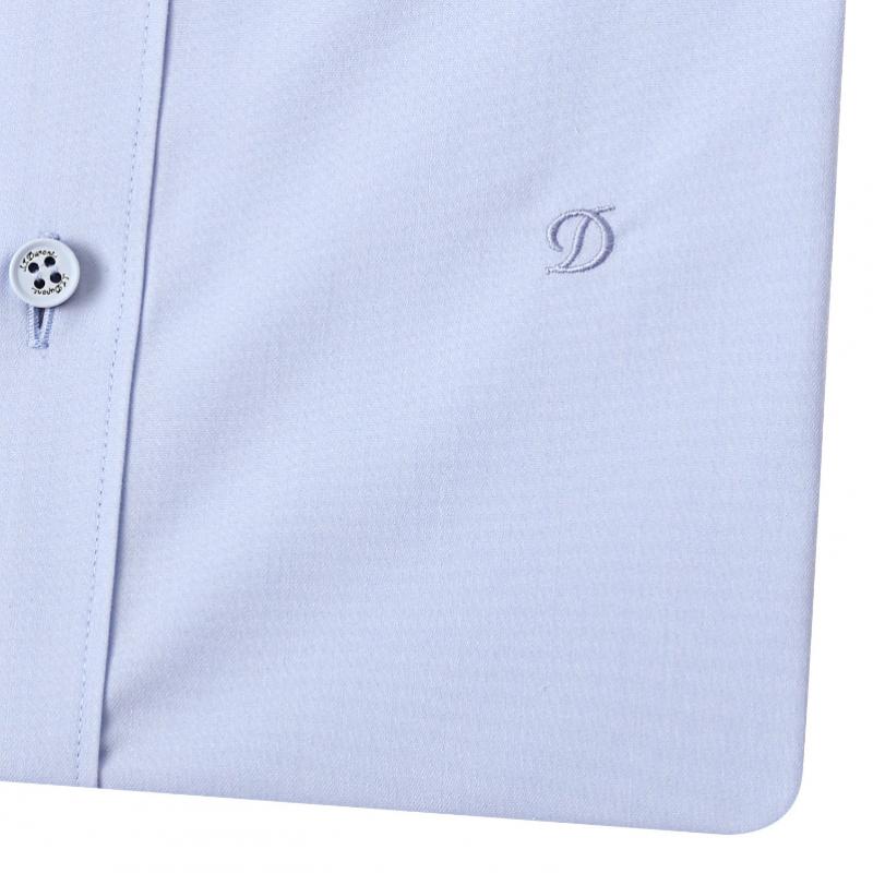 S.T. Dupont Slim Fit Long Sleeve Blue Shirt Se5fm22ls931sbu