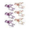 100Pcs Bunny Binder Clips Hollow Out Strong Clamping Sturdy Metal Cute Paper Clips for Documents Clothes Paper