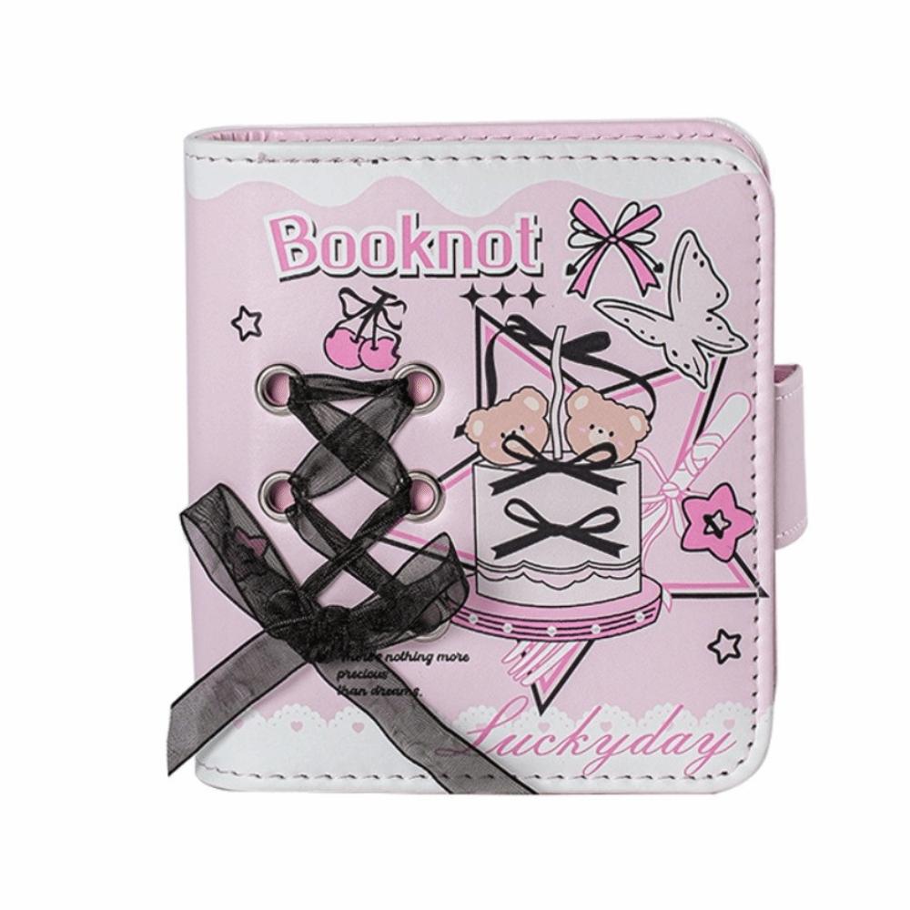 PU Taschennotizblock Horizontal karierter Notizblock Ballettstil Ballettband Notizbuch Studenten