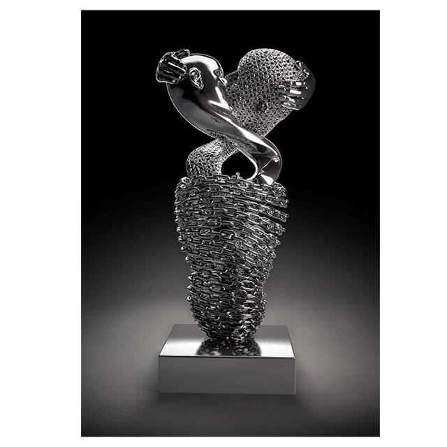 Severská kovová postava pár Socha Nástěnný milenec sochařství Tisk plakátů Nástěnný obraz Obraz na plátně Obývací pokoj Domácí dekorace