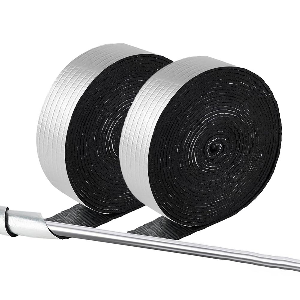 2pcs Pipe Wrap Insulation Outdoor Pipe Insulation Wrap Foam Foil  Tape Winter Freeze Protection Parts Insulation Material China Mainland