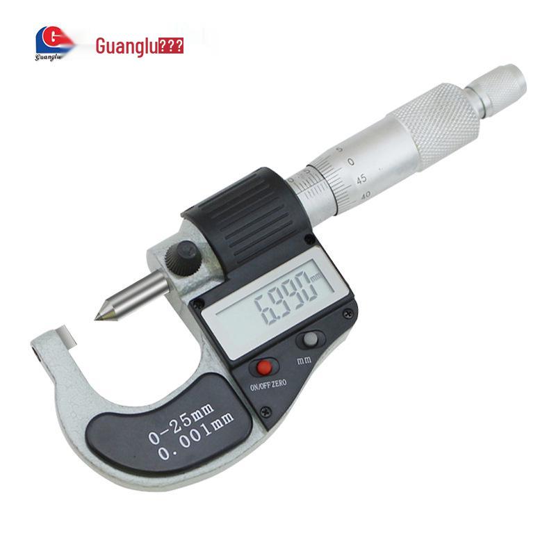 Guanglu High-Precision Electronic Digital Micrometer with Flat, Single, and Double Point Measurement