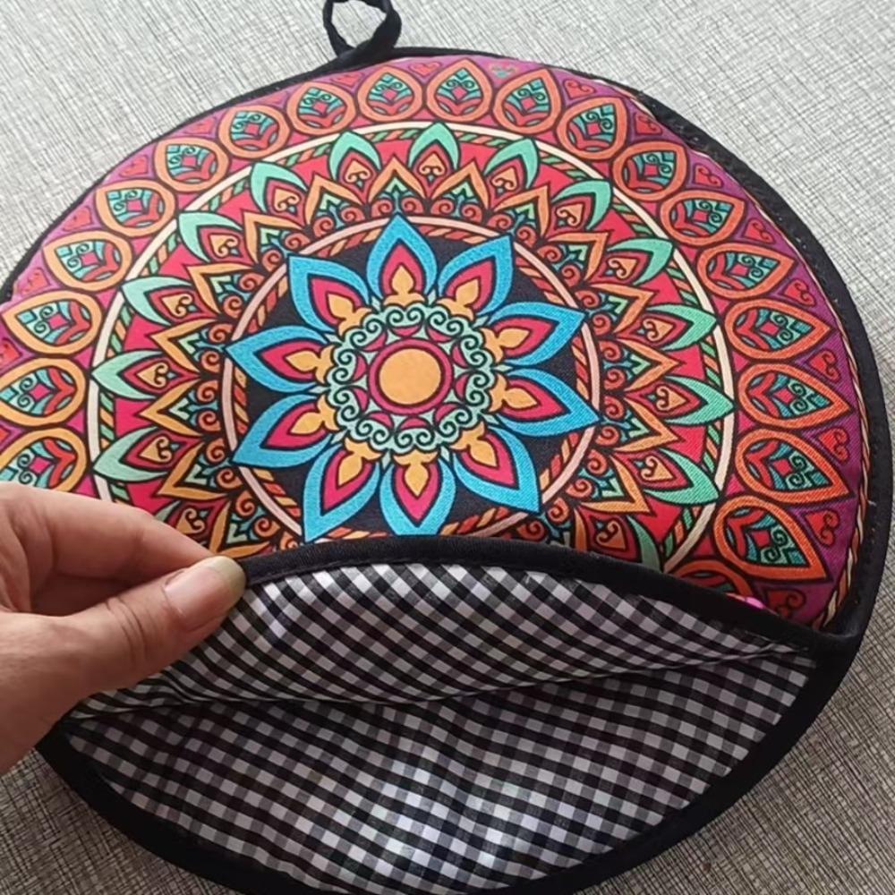 

Ethnic Style Microwavable Tortilla Warmer Pouch Insulated Heat Reusable Tacos Insulated Bag 12 Inch Keeps Warm Bento Bag Mexican