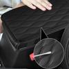 Car Armrest Pad Cover Auto Center Console Box PU Leather Cushion Mat Black