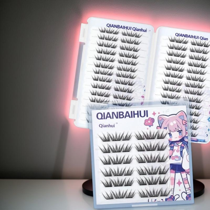 Rzęsy DIY, sztuczne rzęsy bez kleju, naturalne rzęsy, rzęsy Manga, miękkie sztuczne rzęsy, codzienny makijaż