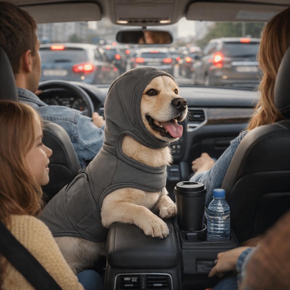 Reflective Strips Dog Soothing Clothing Elastic Dog Emotion Calming Vest  Medium Large Dog